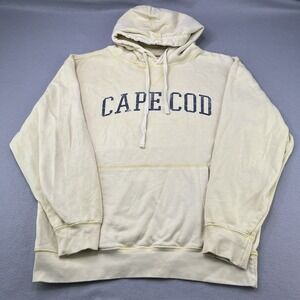 Cuffy's Ocean Wash Men's Med. Cape Cod Sweatshirt Faded Yellow Vintage Style